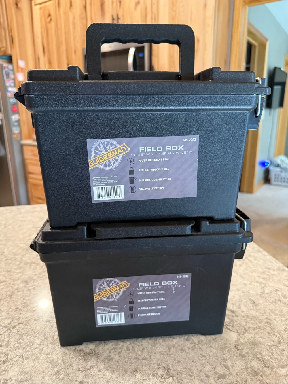 Black Field Box - Durable Stackable Storage Case